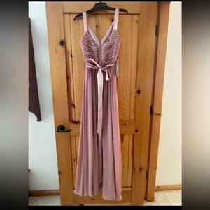 Dusty rose pink dress